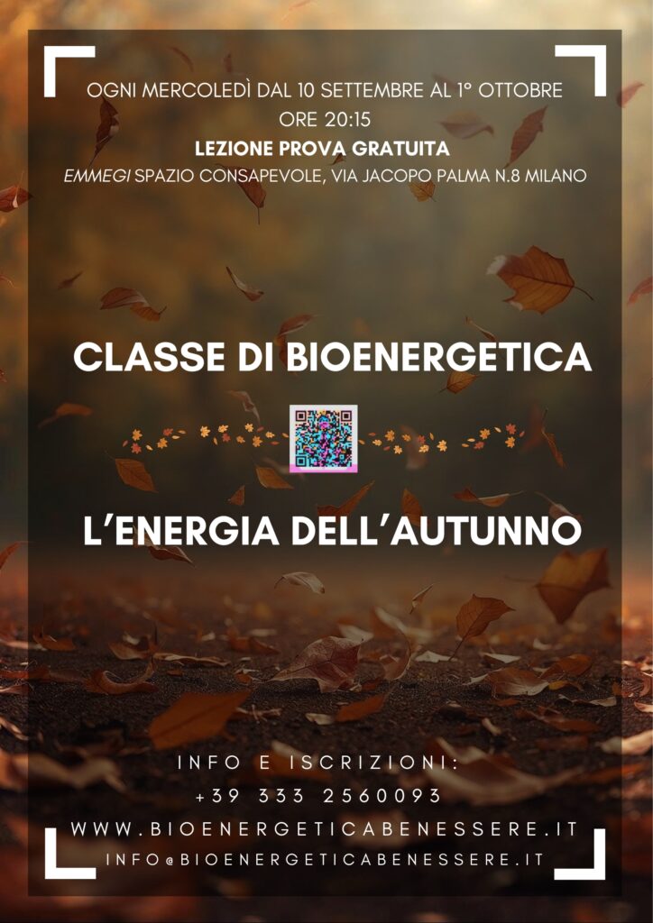Classi di Bioenergetica – L’energia dell’ Autunno